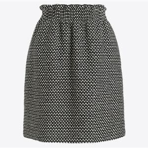 J. Crew Factory Black and White Textured Sidewalk Skirt Size 8